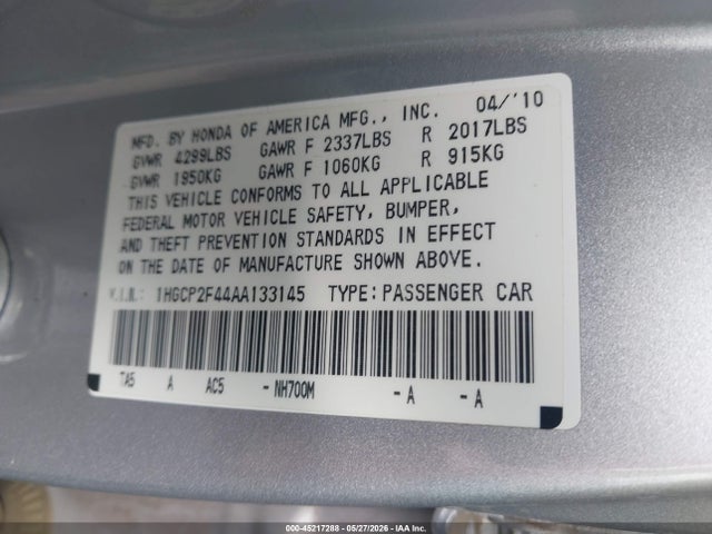Honda Accord 2.4 Lx-p