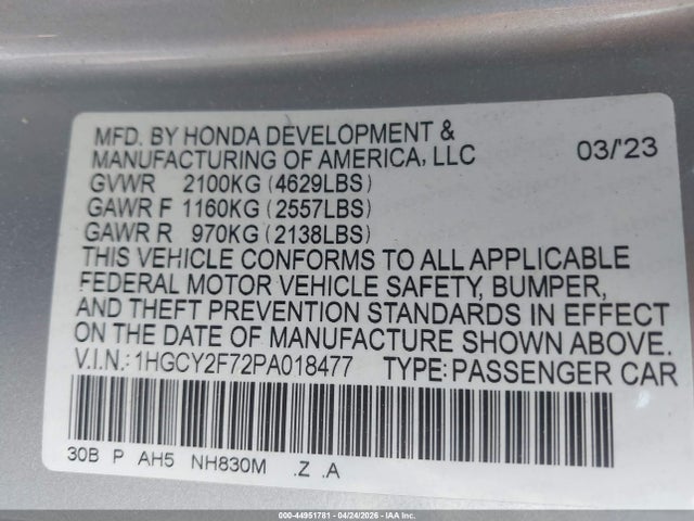 Honda Accord Sport-l