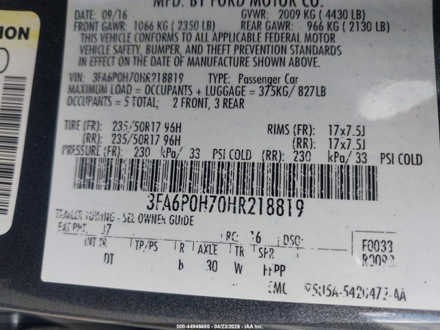 Ford Fusion Se