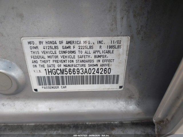 Honda Accord 2.4 Ex