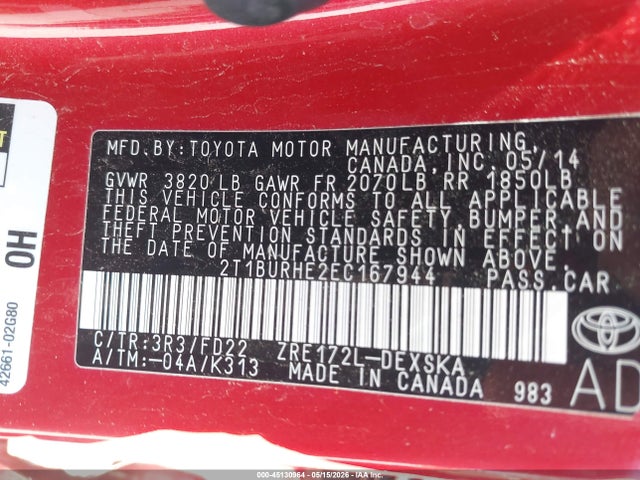 Toyota Corolla S Plus