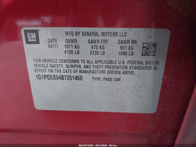 Chevrolet Cruze 2lt