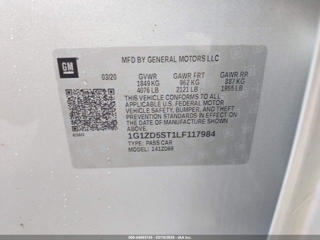 Chevrolet Malibu Fwd Lt