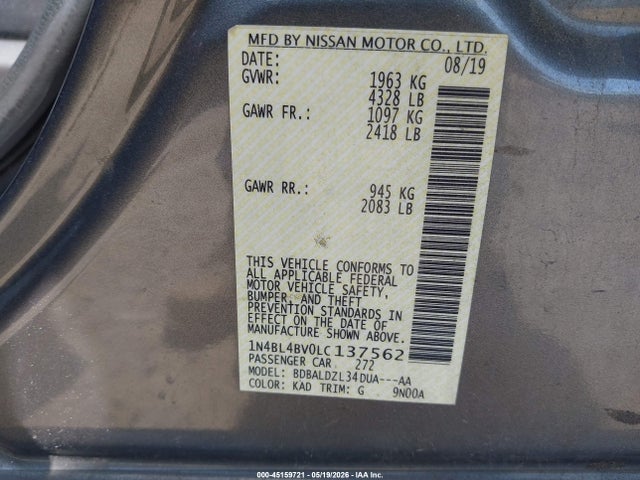 Nissan Altima S Fwd