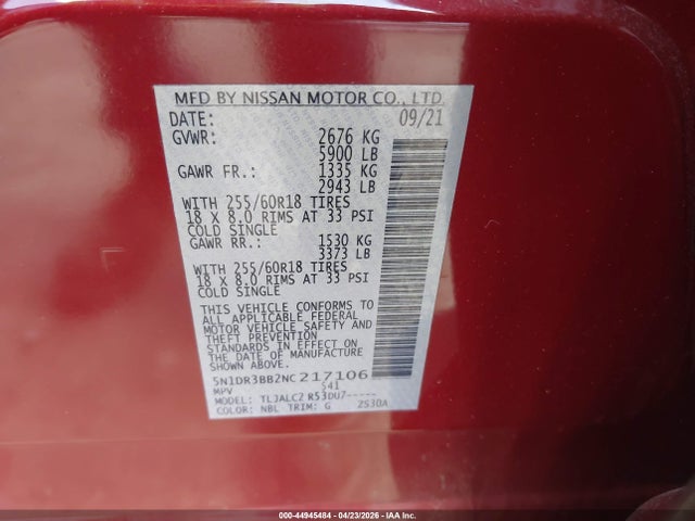 Nissan Pathfinder Sv 2wd
