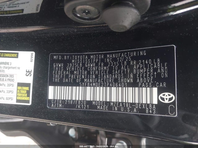 Toyota Corolla Le