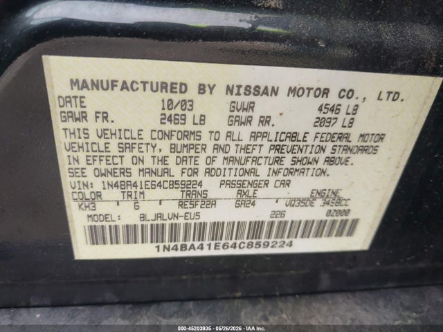 Nissan Maxima 3.5 Se