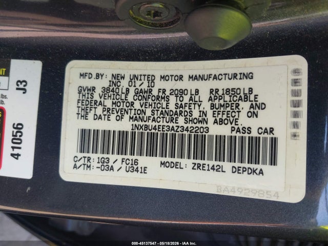 Toyota Corolla Le