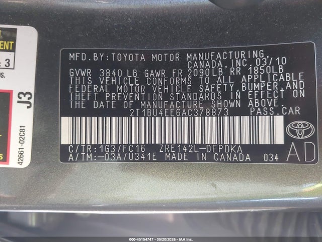 Toyota Corolla Le