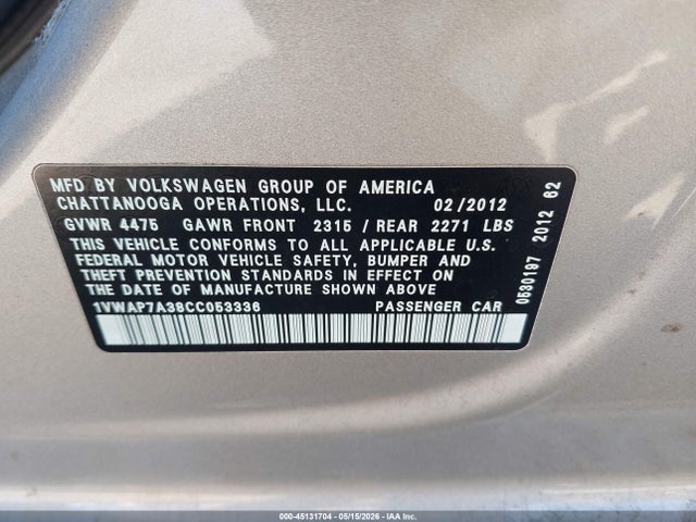 Volkswagen Passat 2.5l S