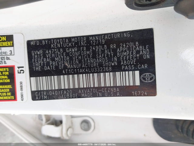 Toyota Camry Le
