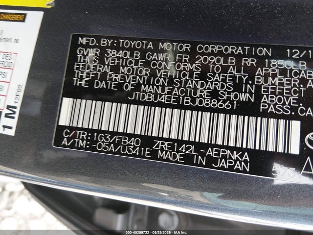Toyota Corolla Le