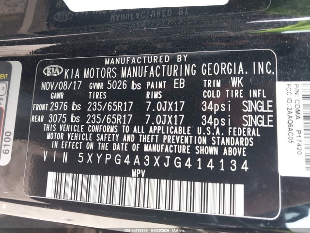 Kia Sorento 2.4l L