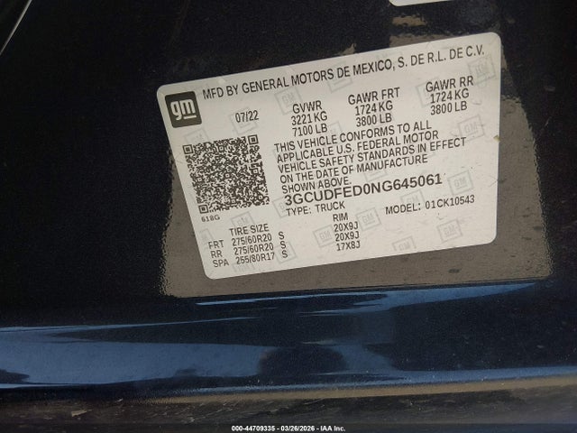 Chevrolet Silverado 1500 4wd  Short Bed Lt Trail Boss