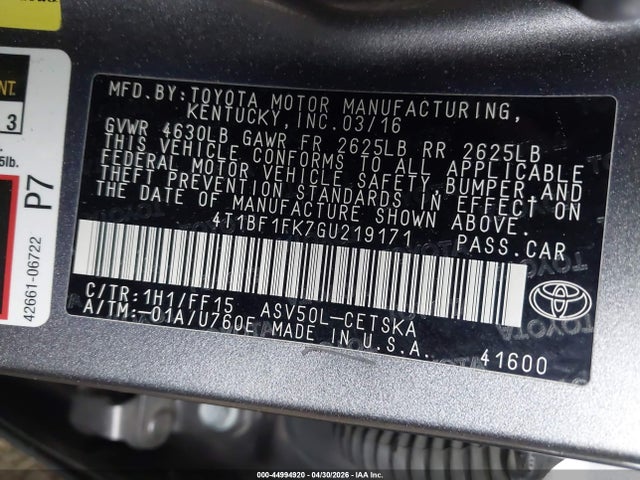 Toyota Camry Se