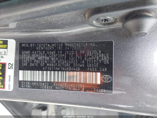 Toyota Camry Se