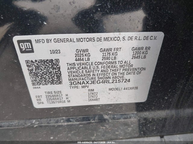 Chevrolet Equinox Fwd 2fl