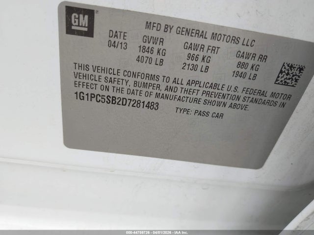 Chevrolet Cruze 1lt Auto