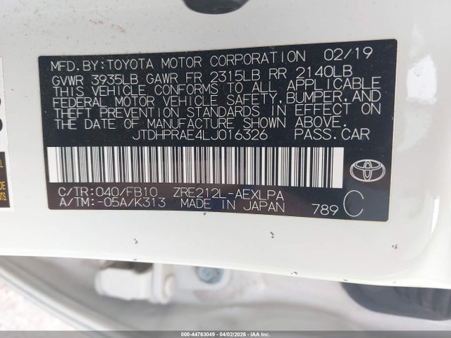 Toyota Corolla Le