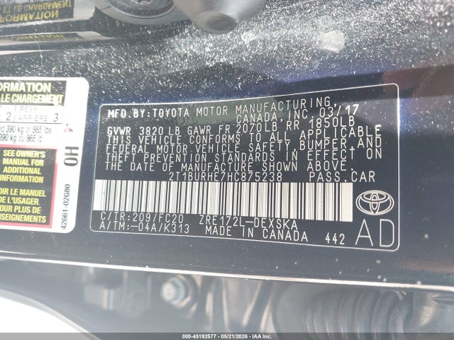 Toyota Corolla Se