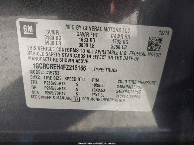 Chevrolet Silverado 1500 1lt