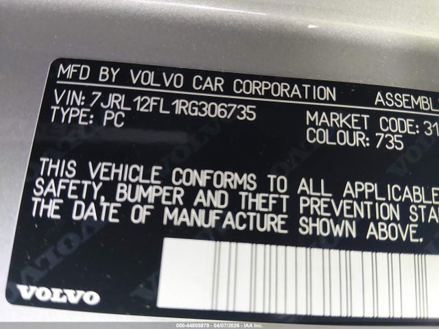 Volvo S60 B5 Plus Dark Theme