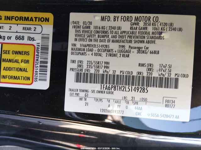 Ford Mustang Ecoboost Fastback