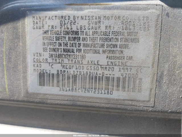 Nissan Sentra Sv Xtronic Cvt