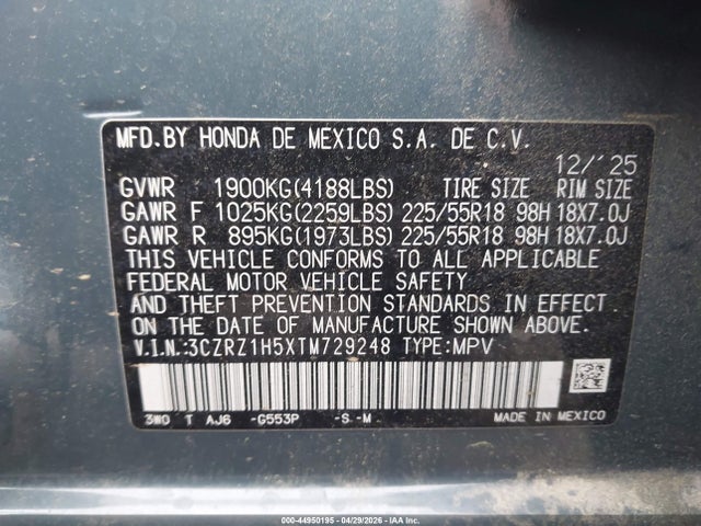 Honda HR-V 2wd Sport