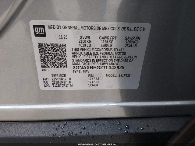 Chevrolet Equinox Fwd Lt