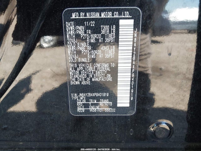 Nissan Armada Sl 2wd