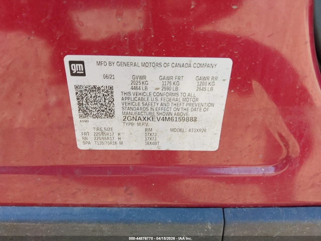 Chevrolet Equinox Fwd Lt