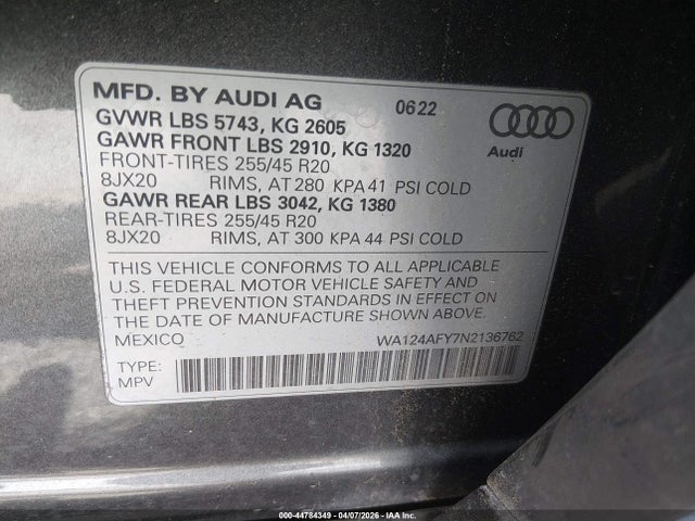 Audi Sq Premium Plus Tfsi Quattro Tiptronic