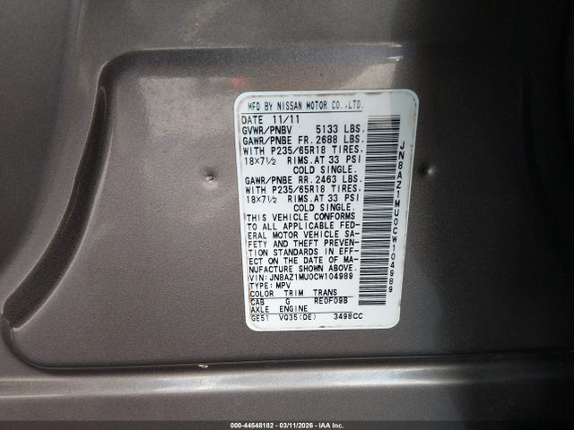 Nissan Murano Sv