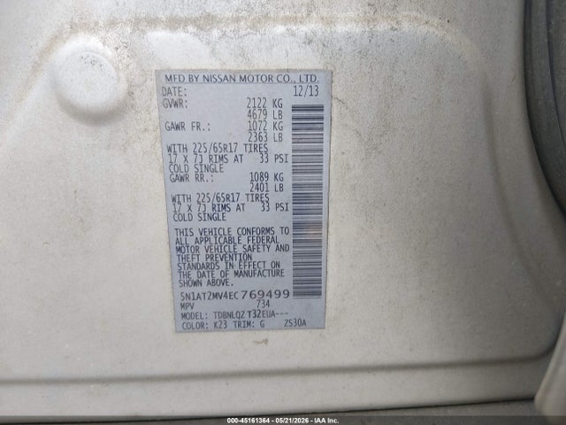Nissan Rogue Sv