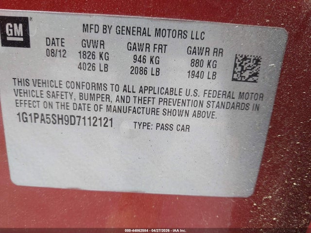 Chevrolet Cruze Ls Auto