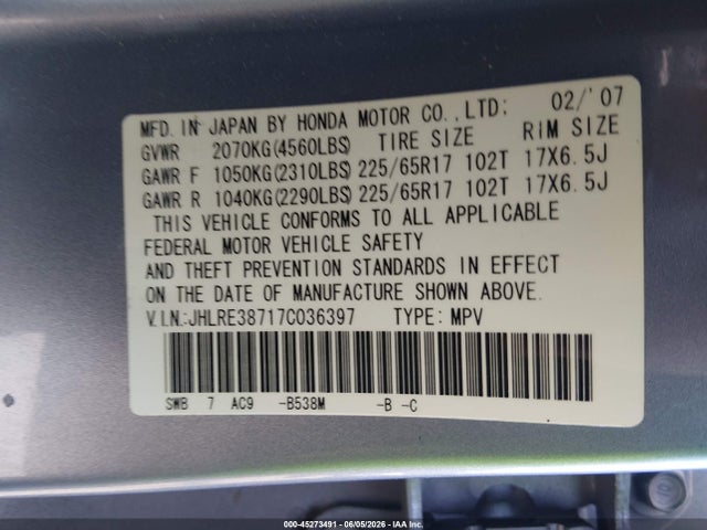 Honda CR-V Ex-l