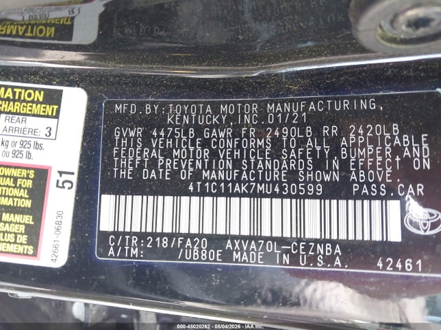 Toyota Camry Le