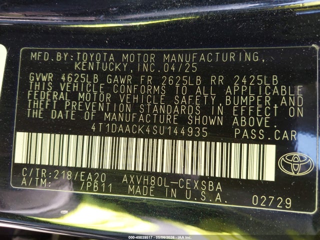 Toyota Camry Se