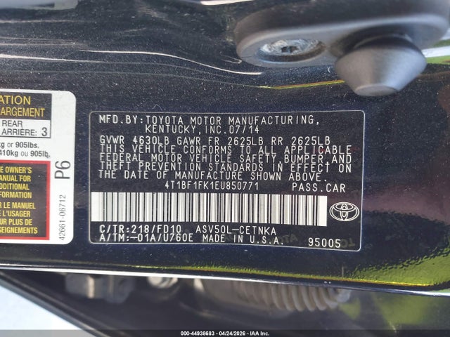 Toyota Camry Le