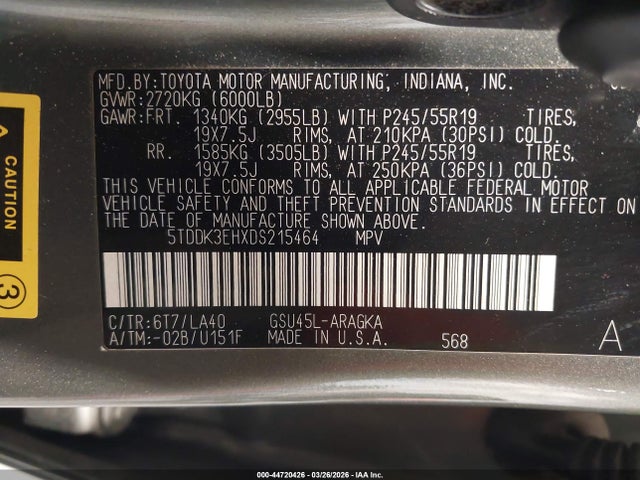 Toyota Highlander Limited V6