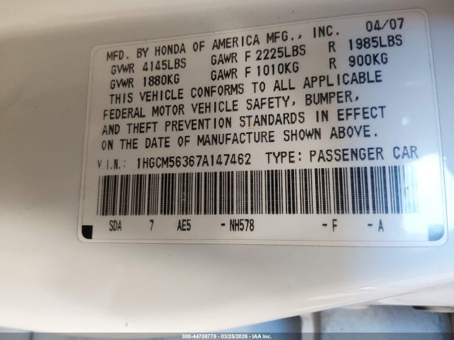 Honda Accord 2.4 Se