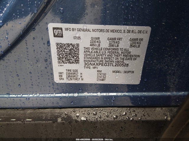 Chevrolet Equinox Awd Lt