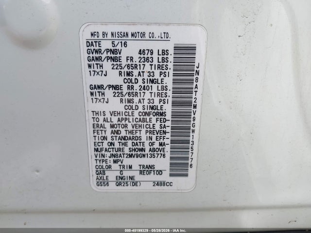 Nissan Rogue Sv