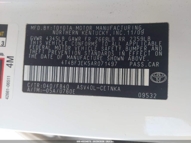 Toyota Camry Le