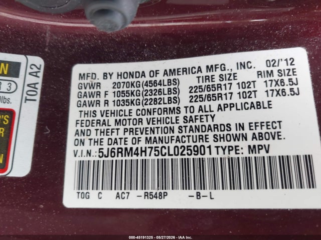 Honda CR-V Ex-l