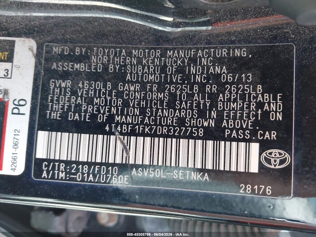 Toyota Camry Le