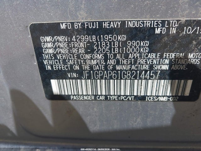 Subaru Impreza 2.0i Sport Premium