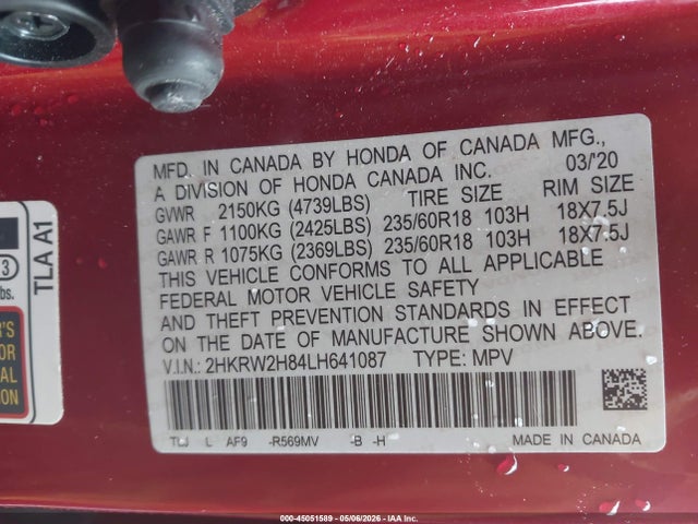 Honda CR-V Awd Ex-l