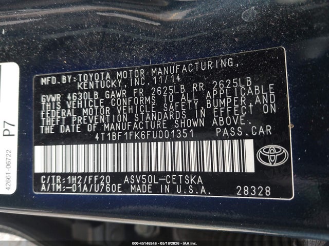Toyota Camry Se